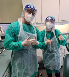 Dentists in PPE