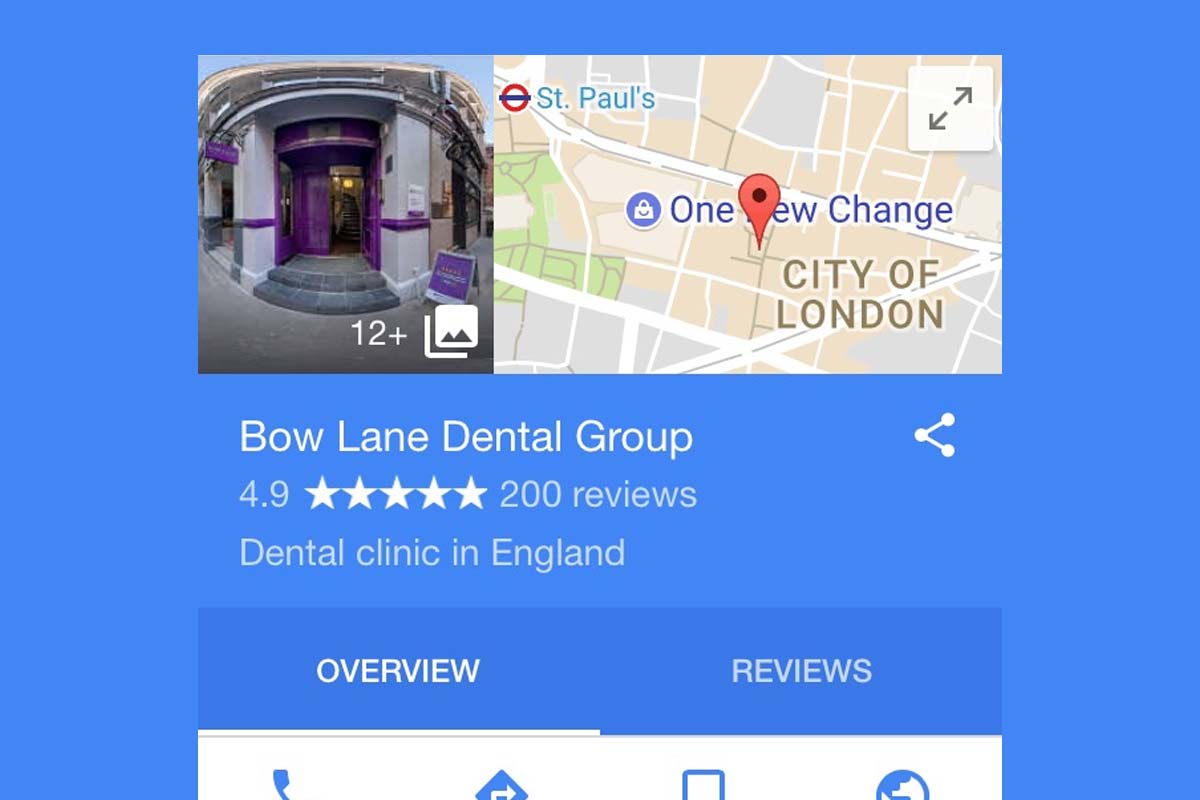 Bow Lane Dental receives 200th Google review